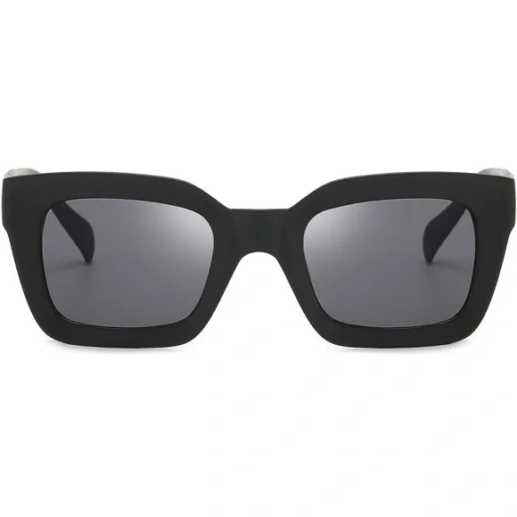 Matte Black Acrylic Framed Sunglasses OS New - Picture 2 of 5